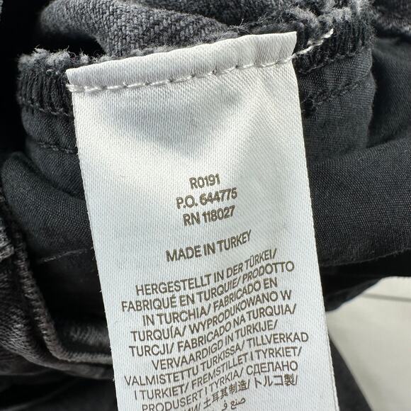 Boden Jeans Womens 30 Washed Black Boyfriend Slouchy Cotton Crop Straight Leg - Picture 8 of 14